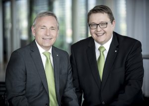 Estag-Vorstandssprecher Christian Purrer (li) und Vorstand Martin Graf